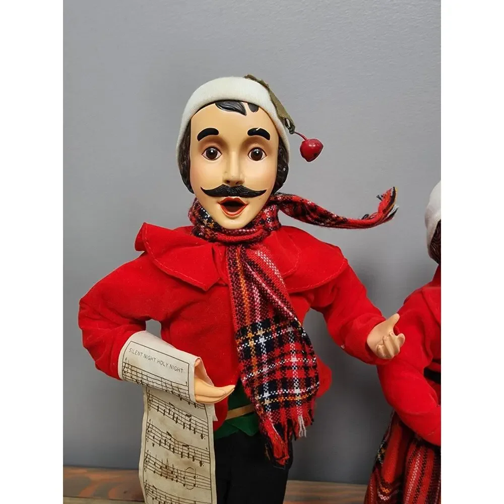 Vintage 1986 BRINN'S Collectible Edition Christmas Caroler Dolls Figurine Set